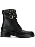 Red Valentino Red(v) Buckled Ankle Boots - Black