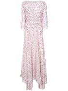 Love Shack Fancy Floral Dress - Pink & Purple