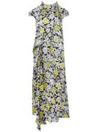 Christian Wijnants - Floral-print Dress - Women - Cupro/viscose - 38, Black, Cupro/viscose