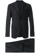 Z Zegna Pinstripe Suit - Black