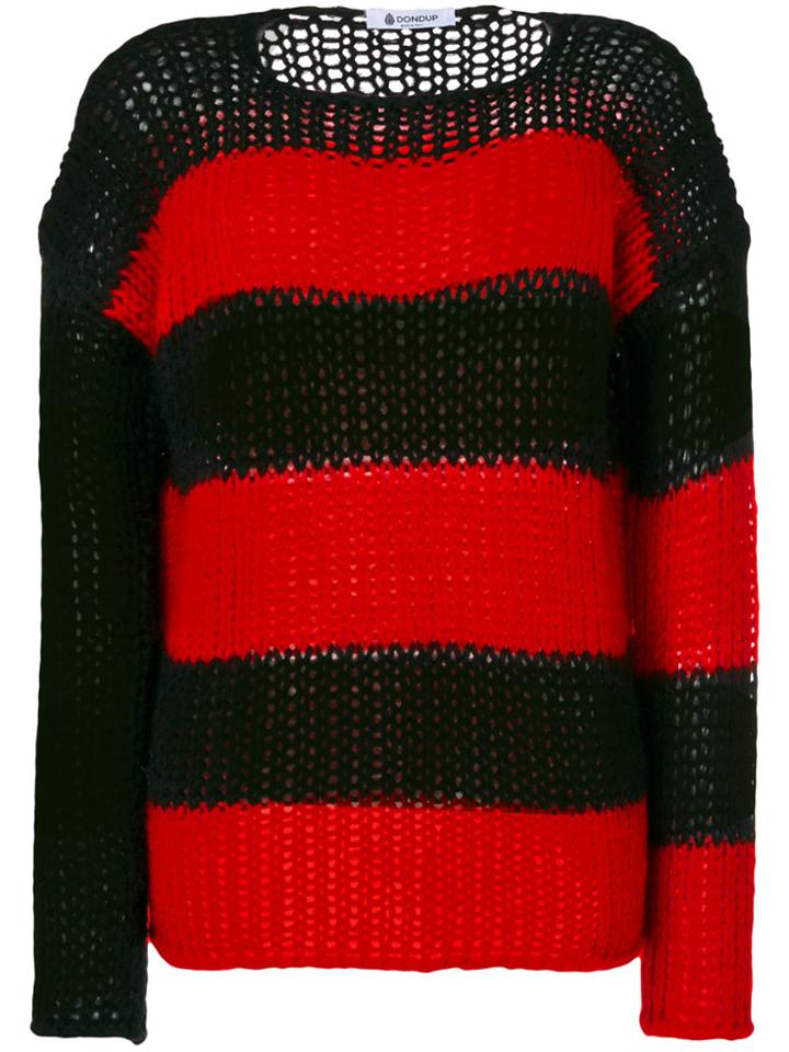 Dondup Horizontal Striped Jumper - Black