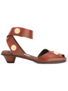 Stella Mccartney Snap Fastened Sandals - Brown