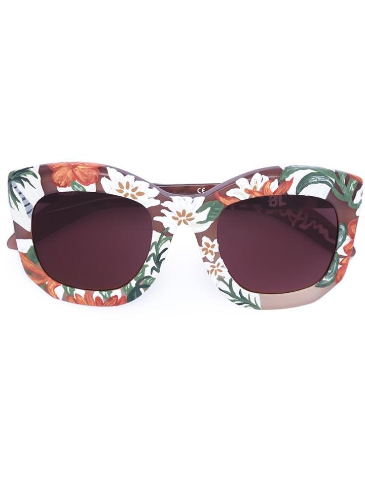 Kuboraum 'mask B2' Sunglasses, Women's, Pink/purple, Acetate