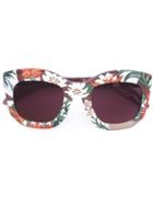 Kuboraum 'mask B2' Sunglasses, Women's, Pink/purple, Acetate