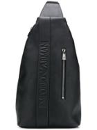 Emporio Armani Embossed Logo Bag - Black