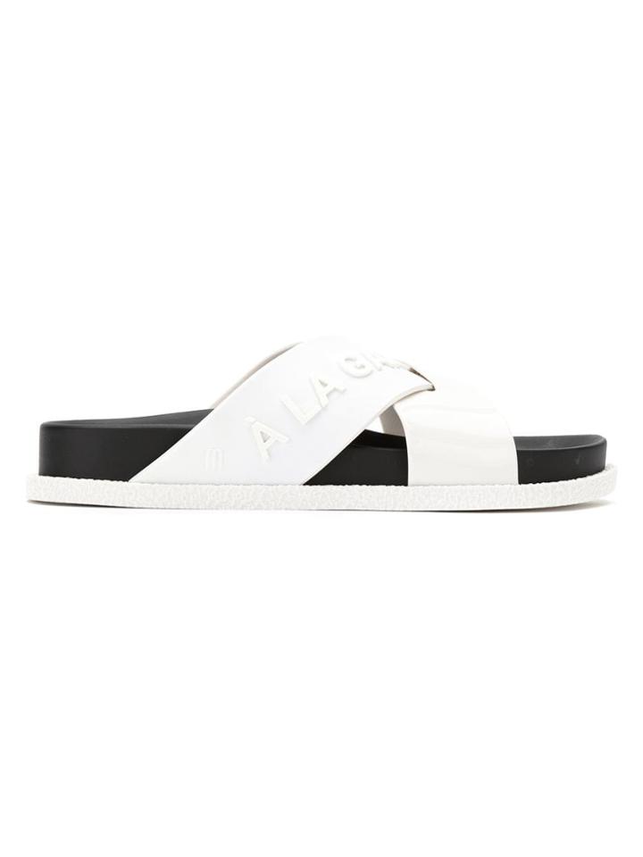 À La Garçonne 'energy' X Melissa Slides - White