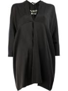 Uma Wang Loose Fit Tunic Top, Women's, Size: Medium, Black, Silk/spandex/elastane