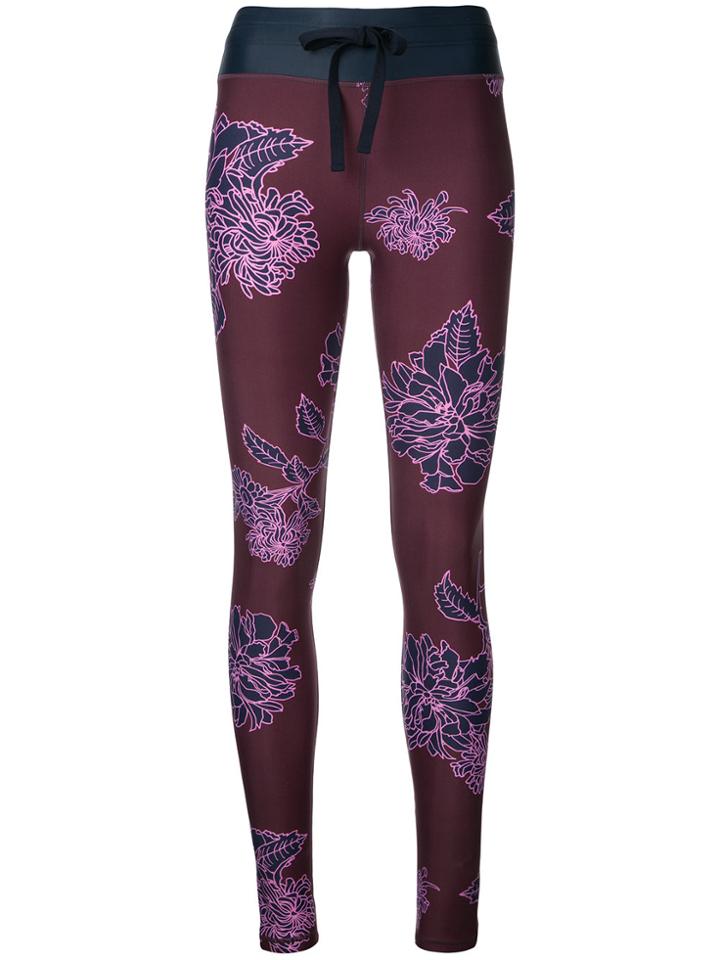 The Upside Confetti Print Fitness Leggings - Pink & Purple