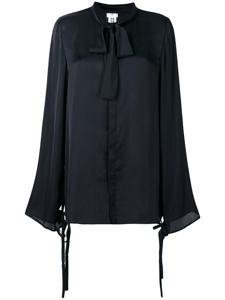 Comme Des Garçons Noir Kei Ninomiya Pussybow Blouse - Black