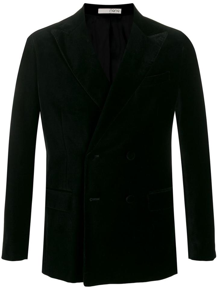 0909 Tailored Velvet Blazer - Black