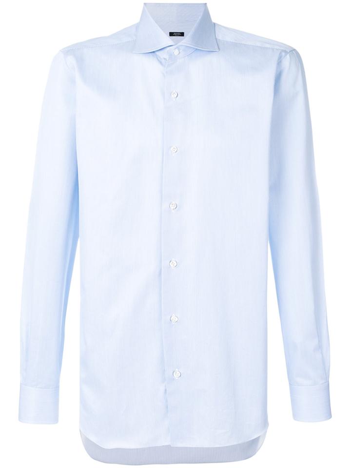 Barba Pointed Collar Shirt - Blue