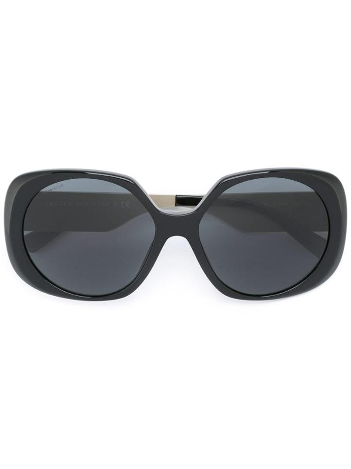 Versace 'rock Icon' Oversized Sunglasses - Black