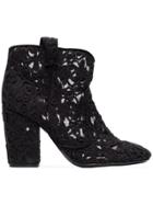 Laurence Dacade Black Crochet Pete 95 Ankle Boots