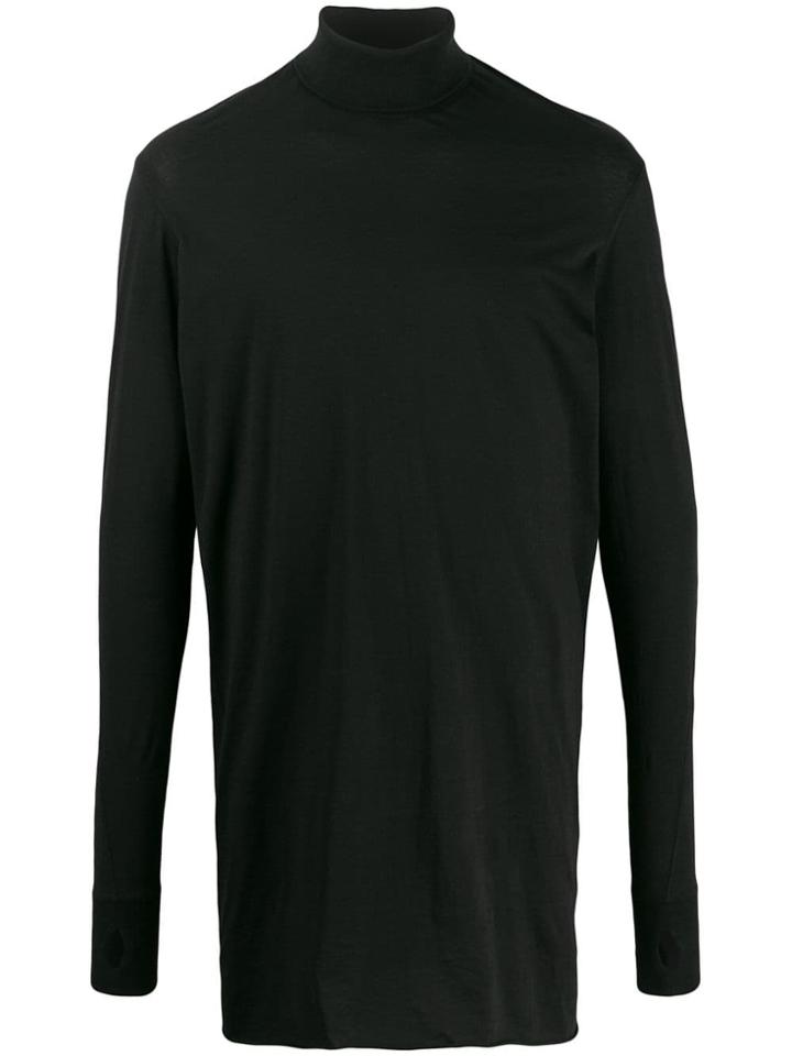 11 By Boris Bidjan Saberi Roll Neck Long Sleeve Top - Black