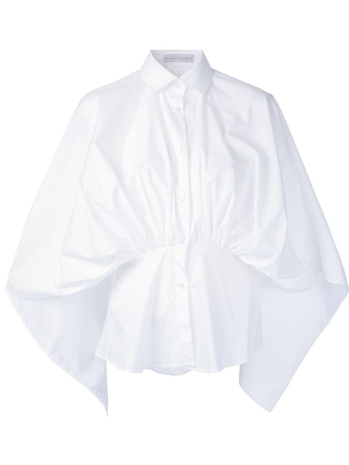 Palmer / Harding Gathered Shirt - White