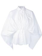 Palmer / Harding Gathered Shirt - White