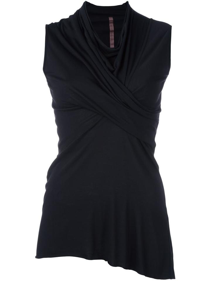 Rick Owens Lilies Draped Detailing Sleeveless Blouse