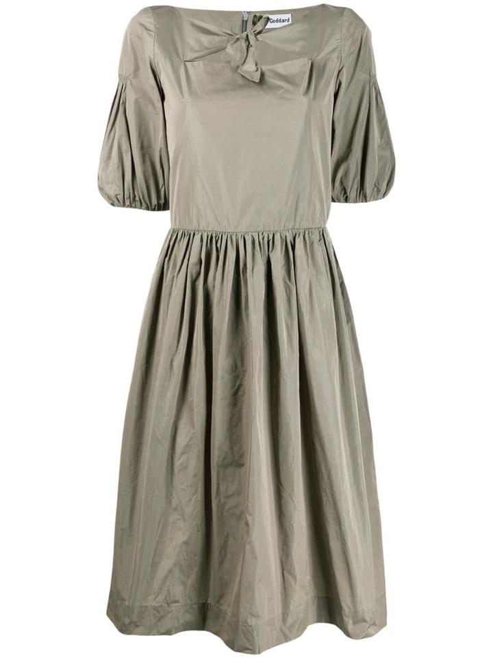 Molly Goddard Tie Knot Detail Dress - Grey