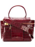 Max Mara Crocodile Tote Bag - Red