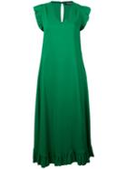 Twin-set - V-neck Dress - Women - Spandex/elastane/viscose - 40, Women's, Green, Spandex/elastane/viscose