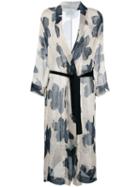 Forte Forte - Floral Print Coat - Women - Silk/linen/flax - 1, Silk/linen/flax