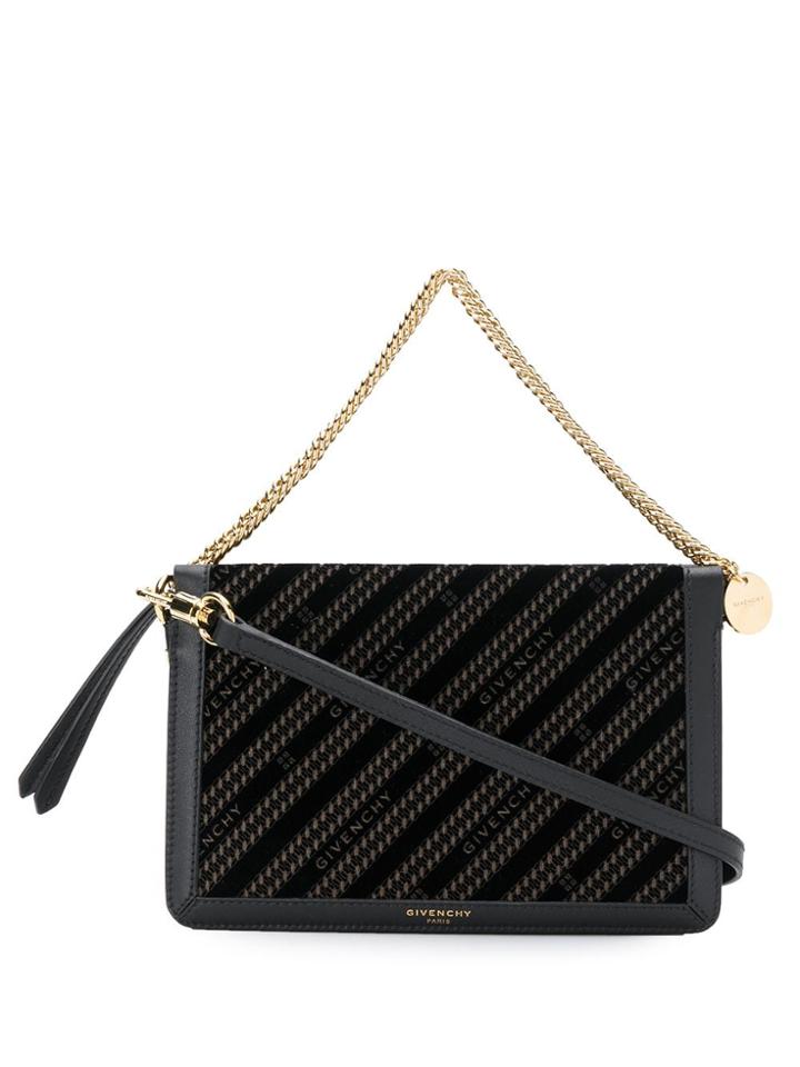 Givenchy Monogram Pattern Cross Body Bag - Black