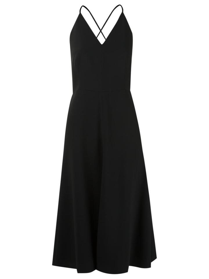Andrea Marques V-neck Sleeveless Dress, Women's, Size: 38, Black, Acetate/viscose