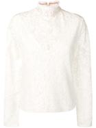 Chloé Lace Victorian Style Blouse - White