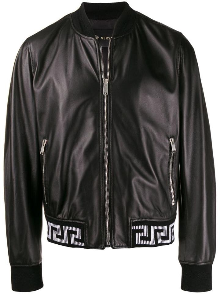 Versace Greca Motif Jacket - Black