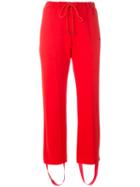Y-3 - Light Track Tight Pants - Women - Cotton/polyester - Xs, Red, Cotton/polyester