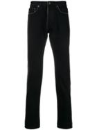 Valentino Contrast Stitch Jeans - Black