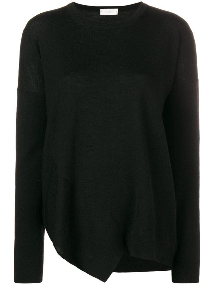 Zanone Asymmetric Hem Jumper - Black