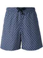 Fashion Clinic Timeless - Printed Swim Shorts - Men - Nylon/polyester - Xxl, Blue, Nylon/polyester