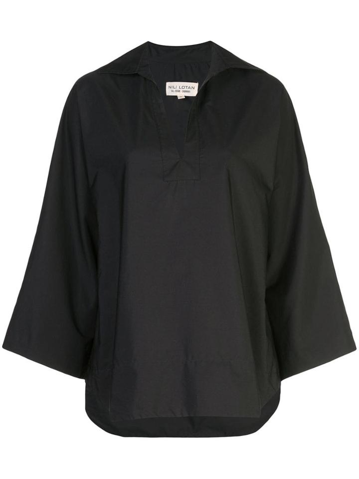 Nili Lotan Mae Shirt - Black