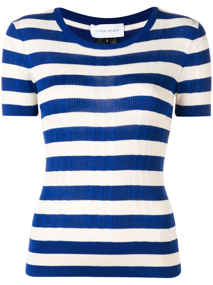 Christian Wijnants Kaz Knitted Top - Blue