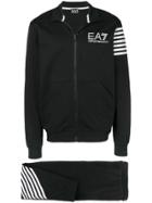 Ea7 Emporio Armani Striped Tracksuit - Black