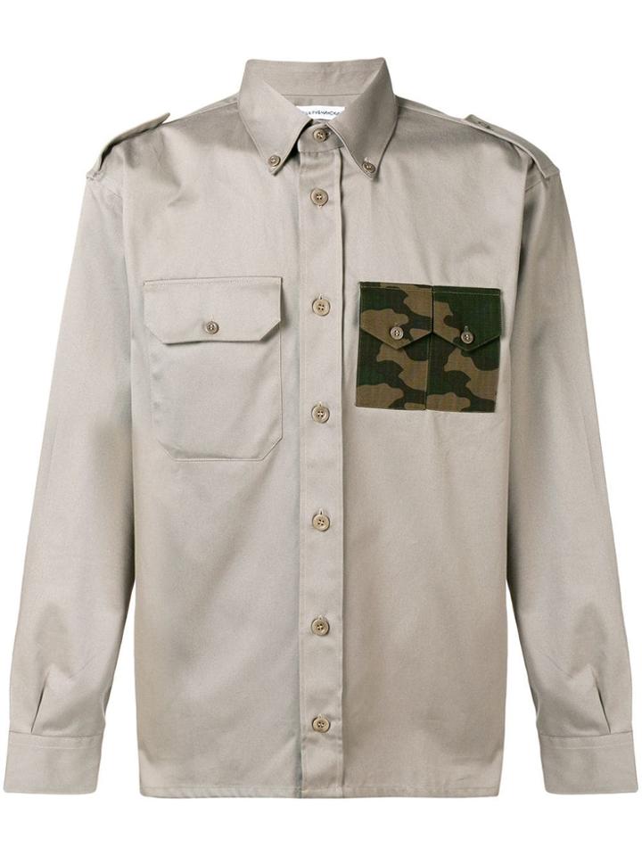 Gosha Rubchinskiy Camo Pocket Military Shirt - Grey