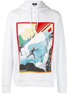 Dsquared2 - Ski Print Hooded Sweatshirt - Men - Cotton - S, White, Cotton
