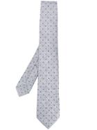 Kiton Polka Dot Patterned Tie - Grey