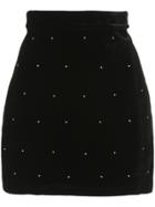Amiri Studded Mini Skirt - Black