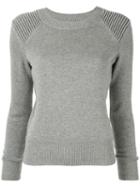 Isabel Marant Étoile Long-sleeve Fitted Sweater - Grey