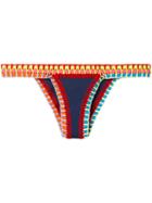 Kiini - Tasmin Brief Bikini Bottom - Women - Cotton/nylon/polyester/spandex/elastane - S, Blue, Cotton/nylon/polyester/spandex/elastane