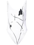 Derek Lam Printed One Piece - White