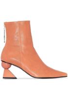 Yuul Yie Amoeba 70mm Ankle Boots - Apricot