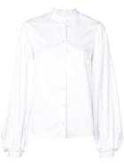 Khaite Bell Sleeve Shirt - White