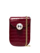 Miu Miu Bandoliera Crystal Embellished Bag - Red