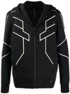 Blackbarrett Geometric Print Hooded Jacket