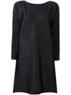 Pleats Please By Issey Miyake Flared Pleated Dress, Women's, Size: 5, Black, Polyester