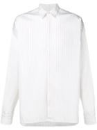 Jil Sander Longsleeved Striped Shirt - White
