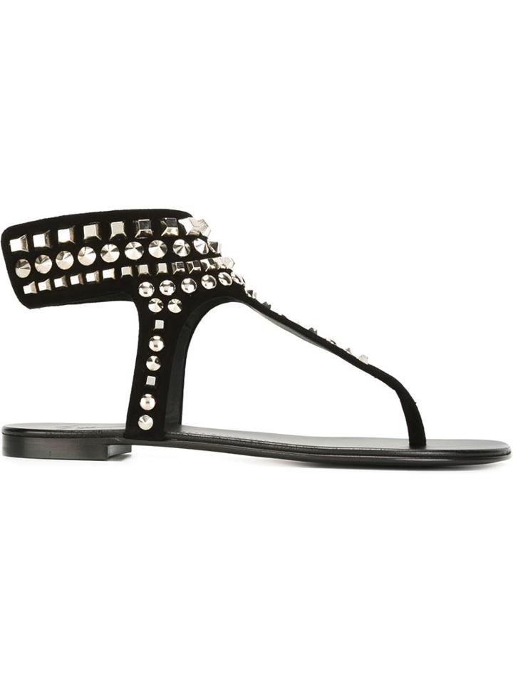 Giuseppe Zanotti Design Studded Ankle Strap Sandals
